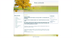 Desktop Screenshot of ame-animale.fr